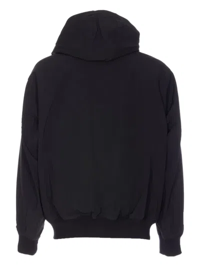 Moose Knuckles Mason Hooded Bomber Jacket In Black