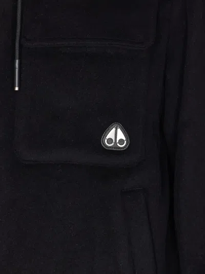 Moose Knuckles Snowdon Double-zip Hooded Jacket In Black