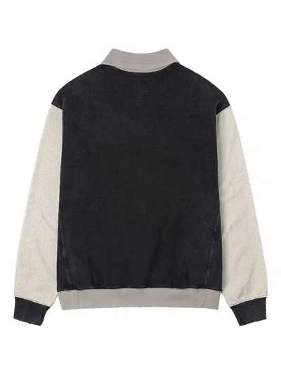 Evisu Zip-up Logo Polo Shirt In Multi