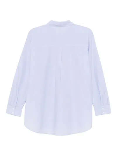 Eileen Fisher Cotton Shirt In Blue