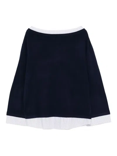 Tout A Coup Layered Top In Black