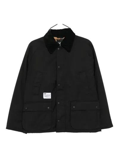 Fingercroxx Corduroy-collar Jacket In Black