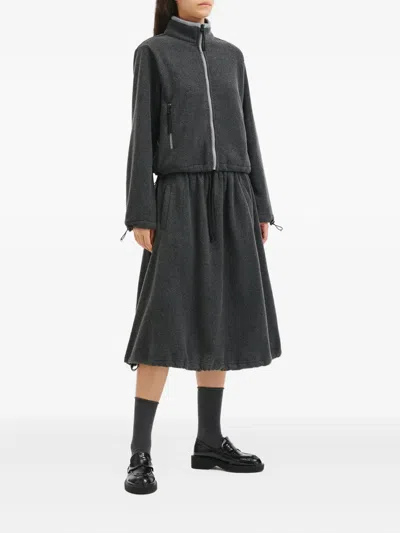 B+ab Drawstring Mid-skirt In Black