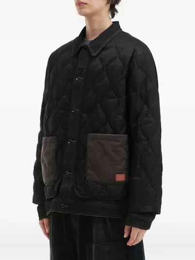 Aftermaths Quilted Padded Jacket In Green