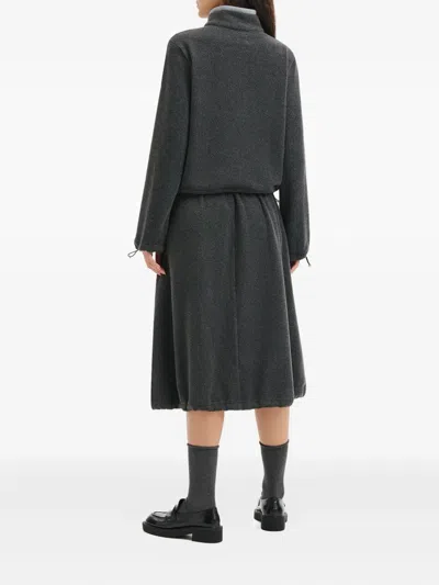 B+ab Drawstring Mid-skirt In Black