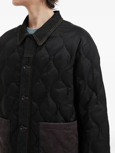 Aftermaths Quilted Padded Jacket In Green