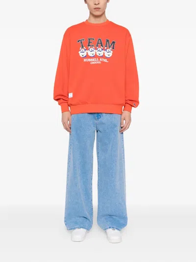 Chocoolate Graphiced Sweatshirt In Orange