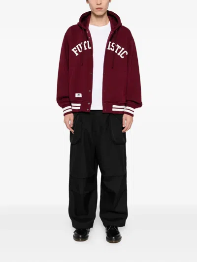 Chocoolate Embroidered Hoodie In Red