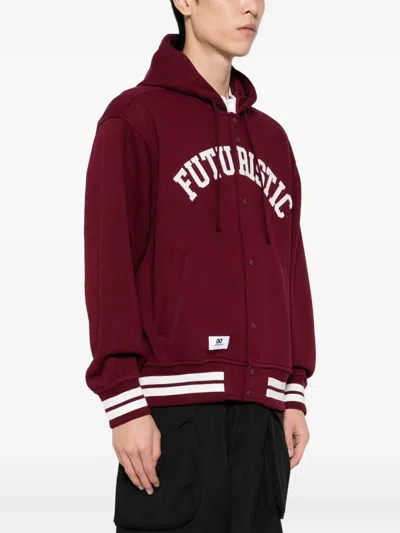 Chocoolate Embroidered Hoodie In Red