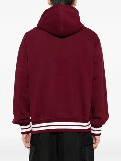 Chocoolate Embroidered Hoodie In Red