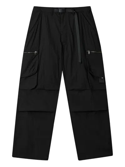 Aftermaths Loose-fit Cargo Trousers In Black