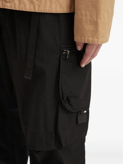 Aftermaths Loose-fit Cargo Trousers In Black