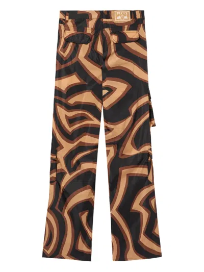 Pucci Labirinto Print Trousers In Animal Print