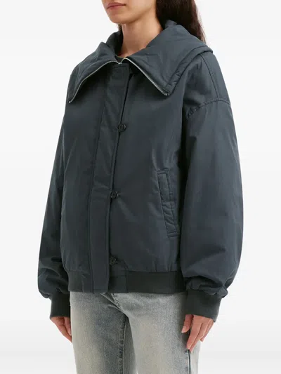 B+ab Oversized-collar Jacket In Blue