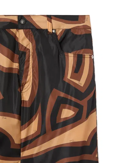 Pucci Labirinto Print Trousers In Animal Print