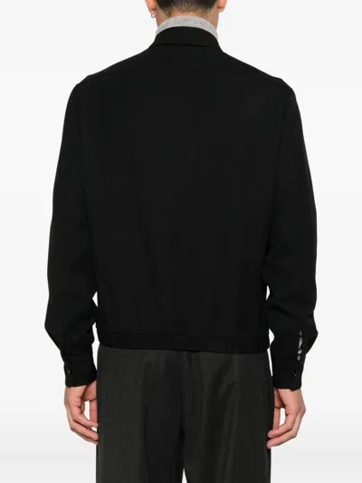 Lardini Button-front Shirt Jacket In Black
