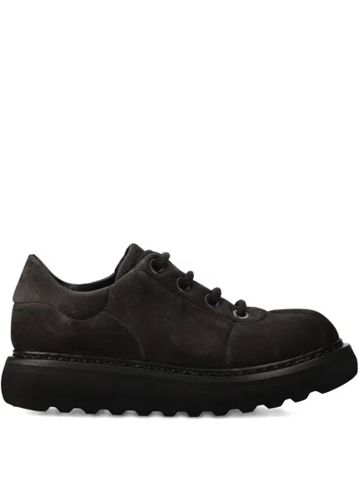 Premiata Platform Sole Sneakers In Black