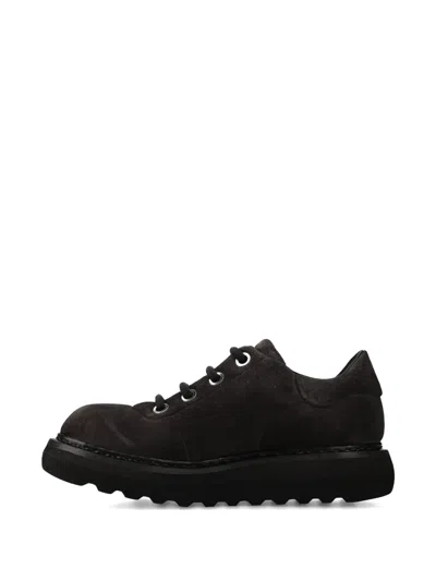 Premiata Platform Sole Sneakers In Black