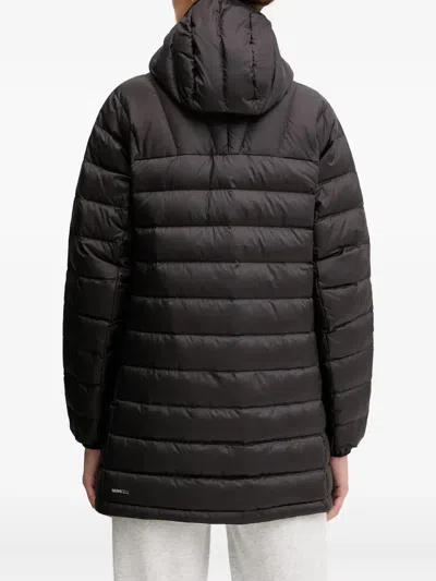 Puma Hooded Logo-detail Puffer Jacket In Black
