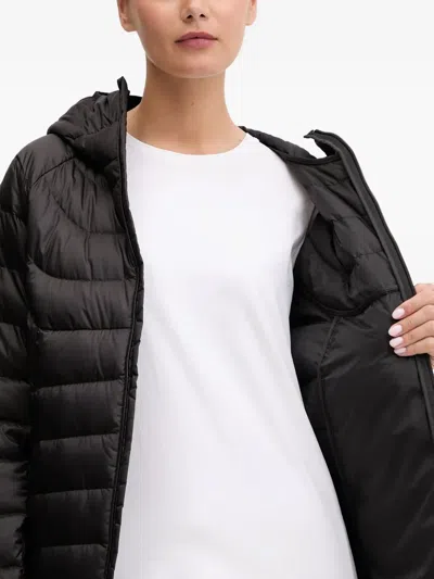 Puma Hooded Logo-detail Puffer Jacket In Black