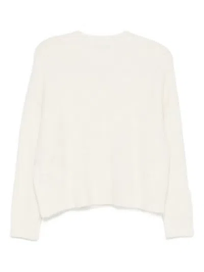 Amish Wool Blend Sweater In White