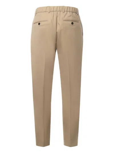 Be Able Wool-blend Gabardine Trousers In Pattern