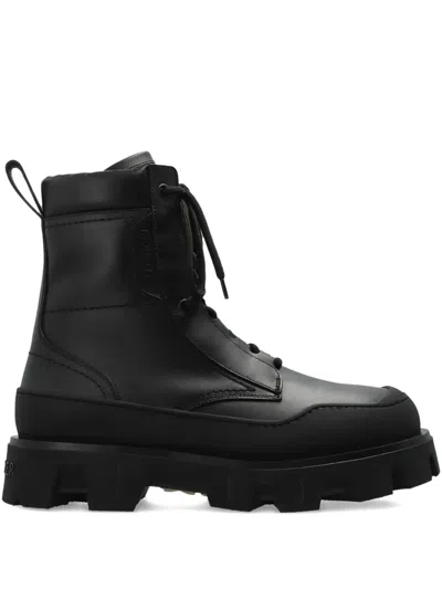 Moncler Peak Path Lug-sole Boots In Black