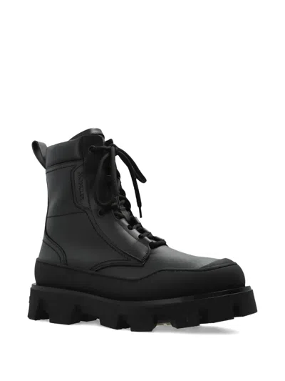 Moncler Peak Path Lug-sole Boots In Black