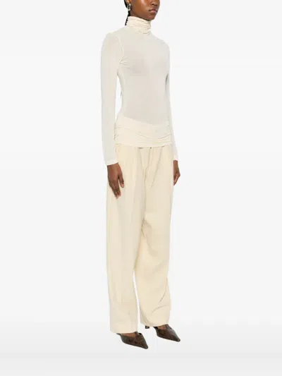 Solotre Roll-neck Sweater In Neutral