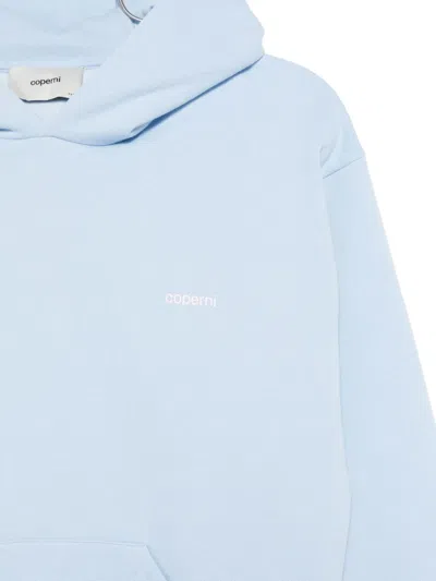 Coperni Horn Hoodie In Blue