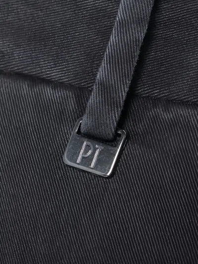 Pt Torino Cotton Trousers With Pockets And Belt Loops In Gray