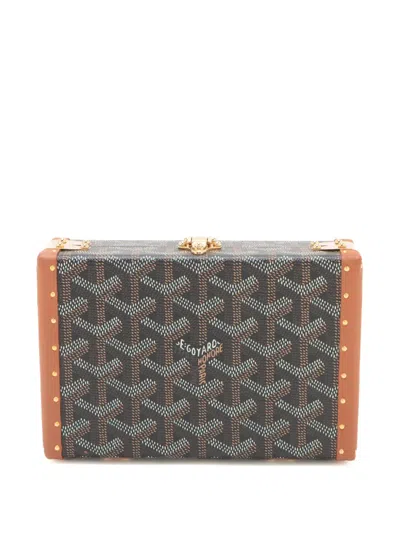 Pre-owned Goyard 2000-2025 Ine Minaudiere Trunk Bag Crossbody Bag In Black