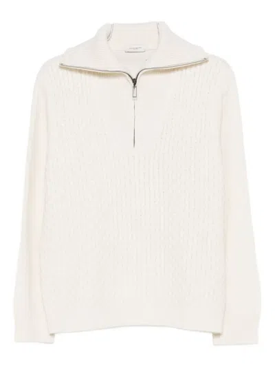 Paolo Pecora Cable-knit Jumper In White