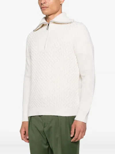 Paolo Pecora Cable-knit Jumper In White