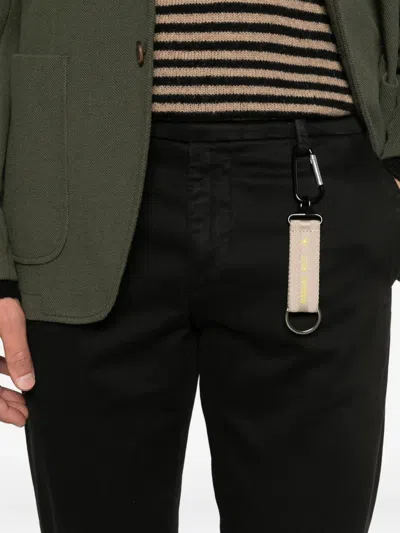 Manuel Ritz Twill Trousers In Black
