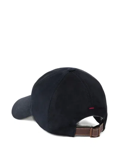 Brunello Cucinelli Embroidered Logo Baseball Cap In Blue