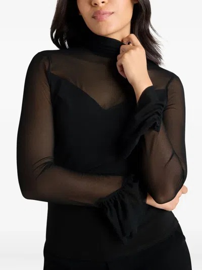 Cinq À Sept Super Stretch Lucy Top In Black