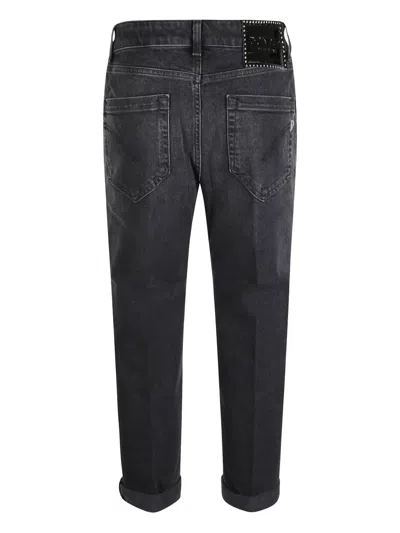 Dondup Belt-loop Jeans In Black