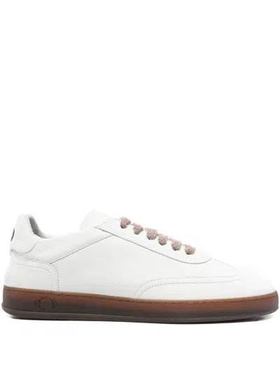 Soldini80 Nabuk Sneakers In White