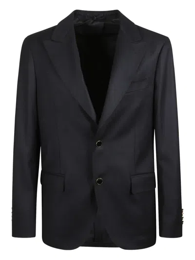 Lardini Long-sleeve Blazer In Black