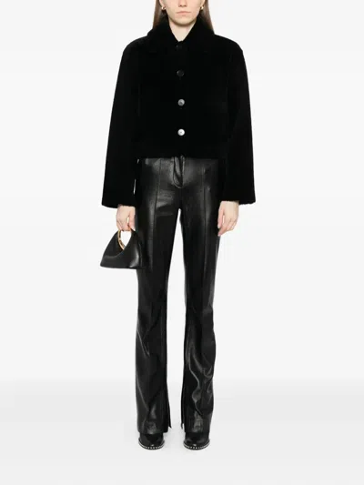 Joseph Alloway Leather Jacket In Black