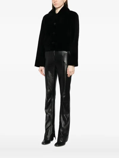 Joseph Alloway Leather Jacket In Black