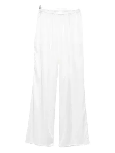 Purotatto Satin Trousers In White