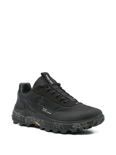 Premiata Devin Sneakers In Black Fabric In Black