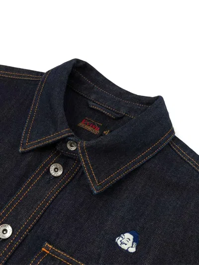 Evisu Embroidered Pocket Shirt In Blue