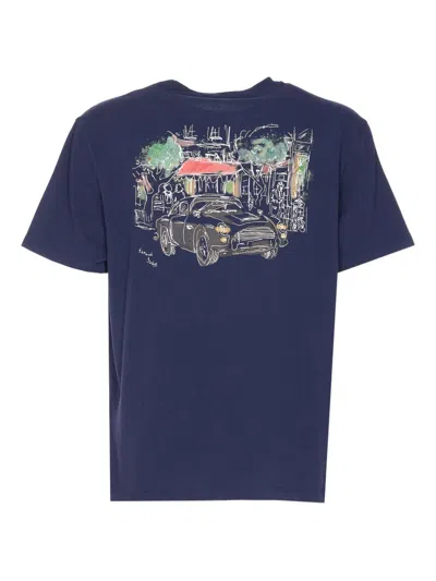 Edmmond Studios Crew-neck T-shirt In Blue