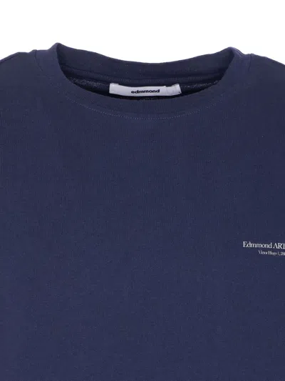 Edmmond Studios Crew-neck T-shirt In Blue