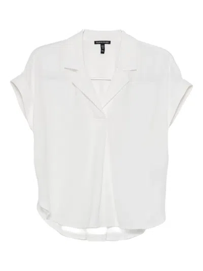 Eileen Fisher Notch-collar Blouse In White