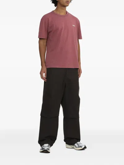 Apc Logo-print T-shirt In Red