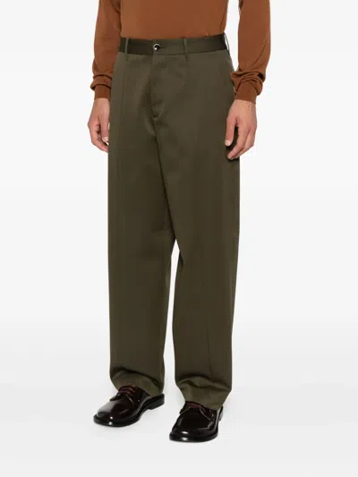 Nine In The Morning Wide-leg Trousers In Green